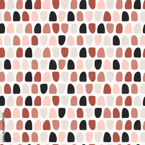 Seamless pattern with geometric shapes