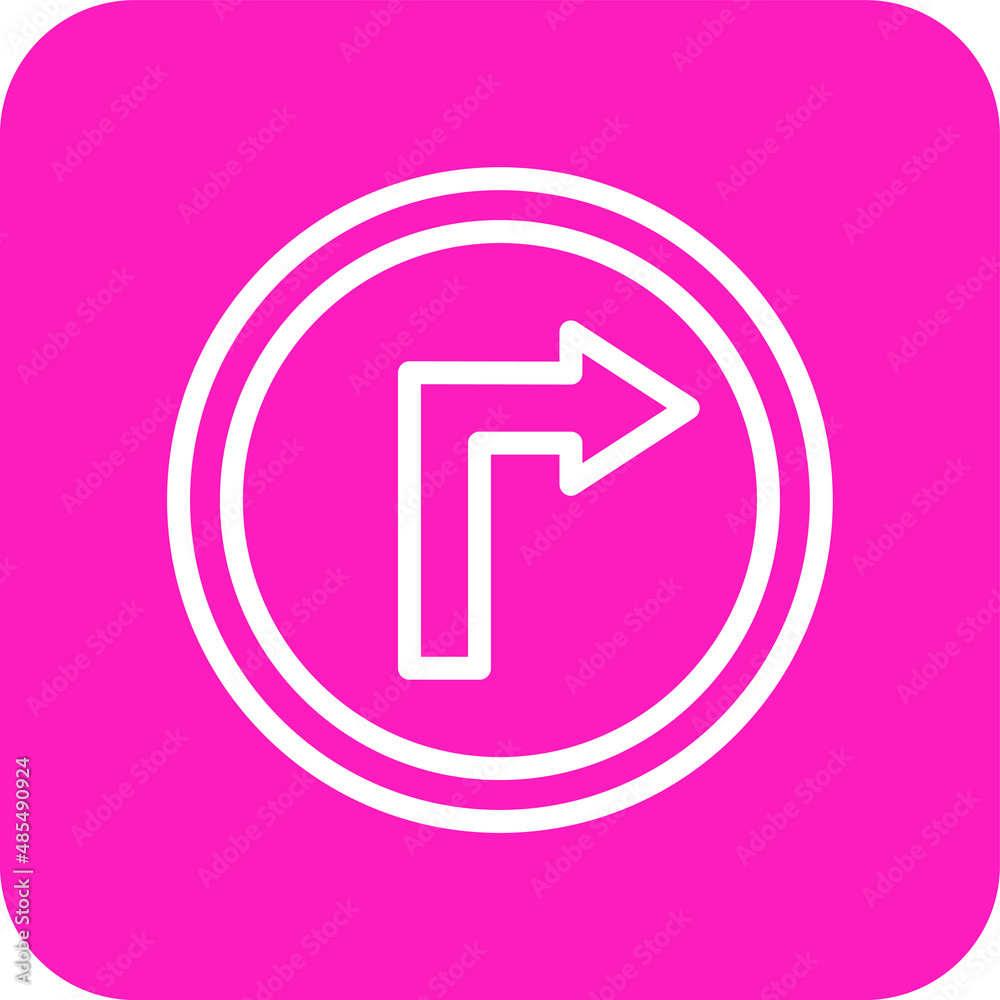 Right way Vector Icon Design Illustration Right way Vector Icon Design Illustration
