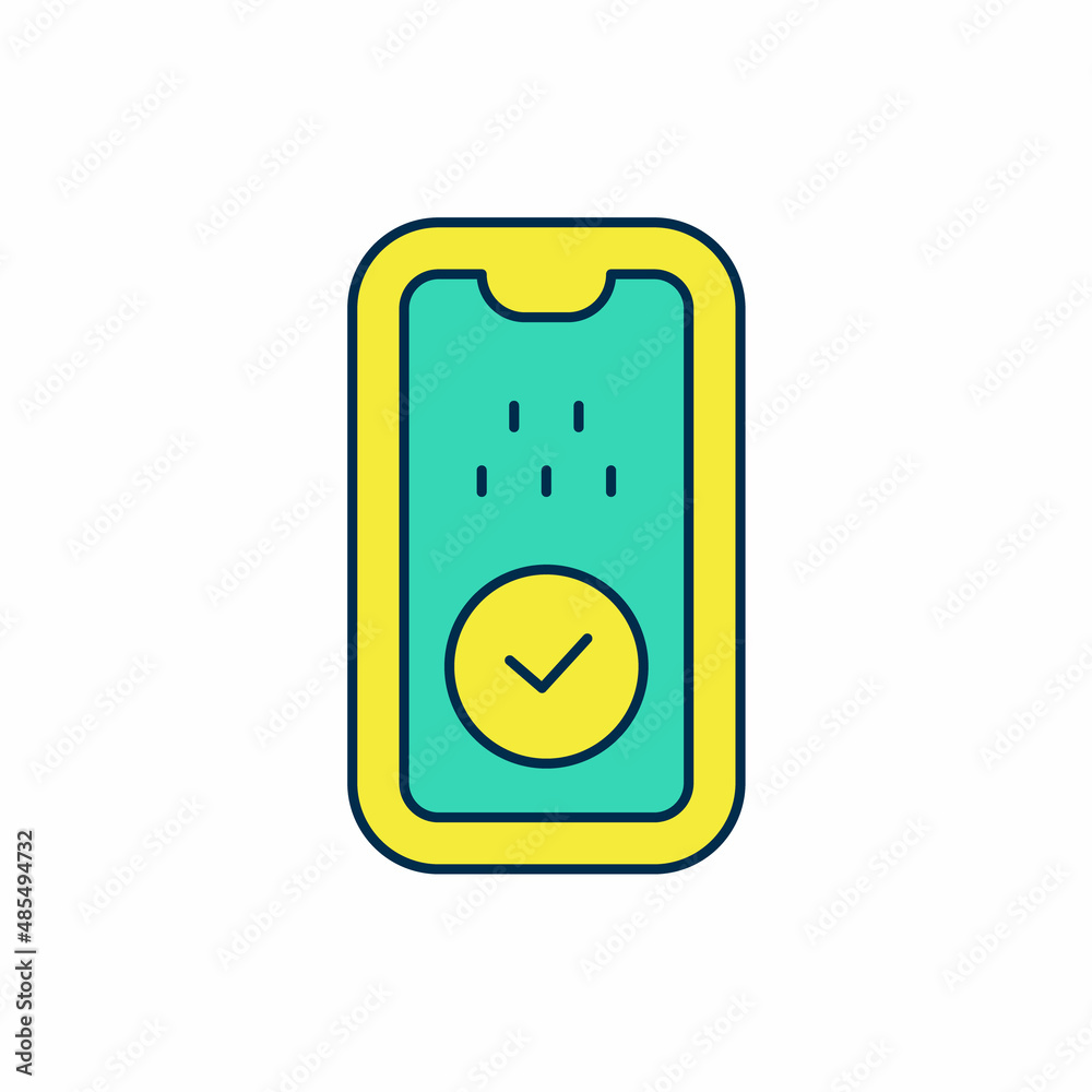 Filled outline Taxi mobile app icon isolated on white background. Mobile application taxi. Vector Filled outline Taxi mobile app icon isolated on white background. Mobile application taxi. Vector