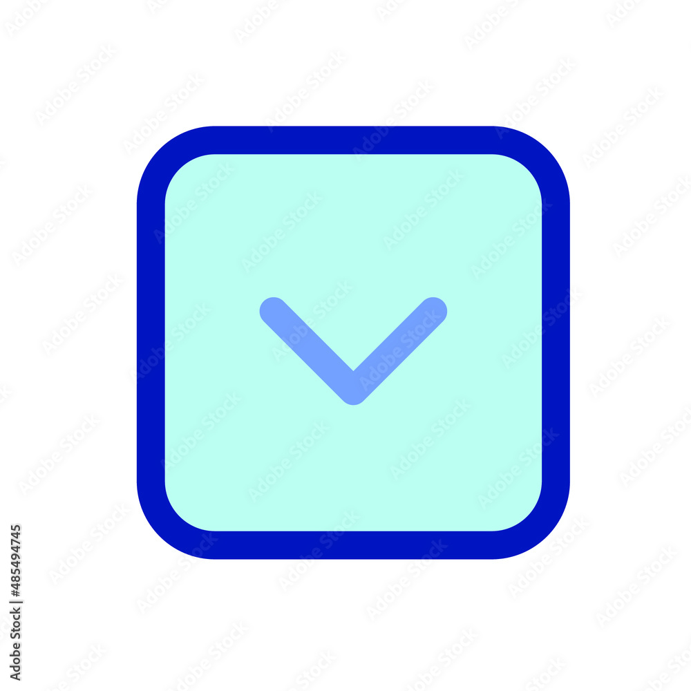 Down Button Flat Icon Down Button Flat Icon
