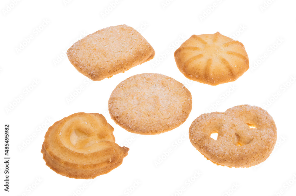 butter cookies isolated