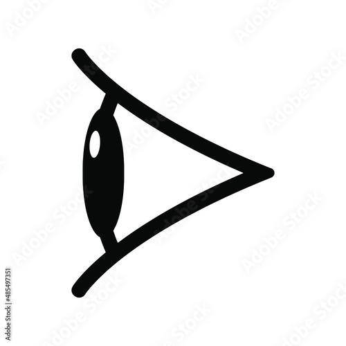 Eye icon, vector symbol isolated.