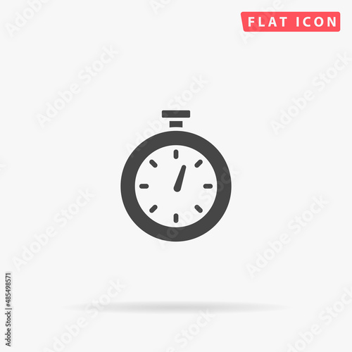 Stopwatch flat vector icon