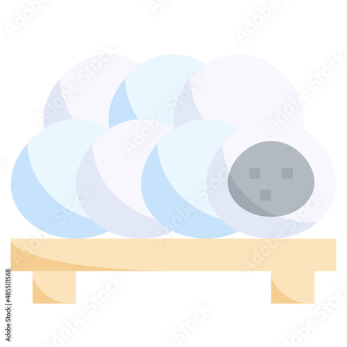 MOCHI flat icon,linear,outline,graphic,illustration