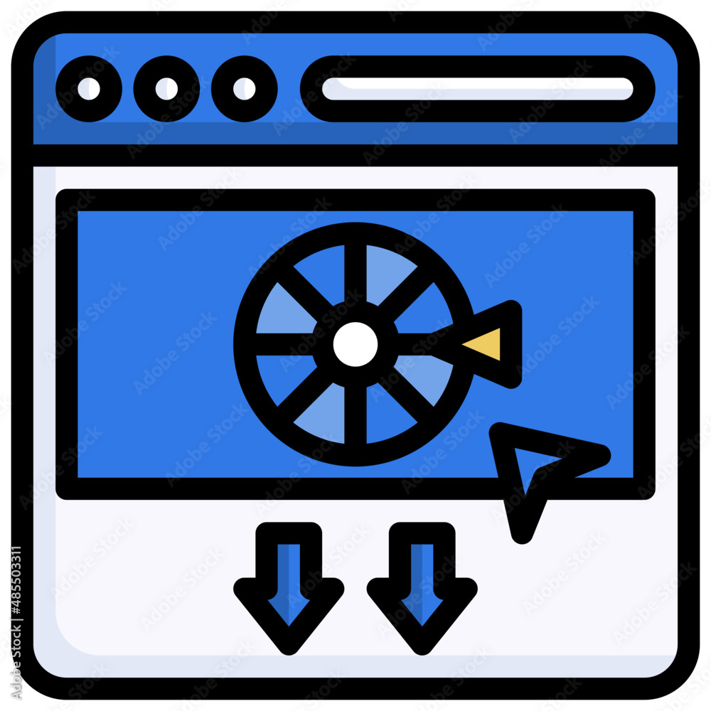 GAMBLING filled outline icon,linear,outline,graphic,illustration