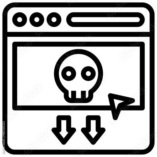 PIRACY line icon,linear,outline,graphic,illustration