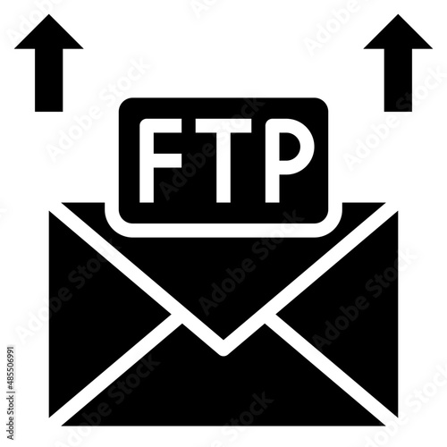 MAIL glyph icon,linear,outline,graphic,illustration