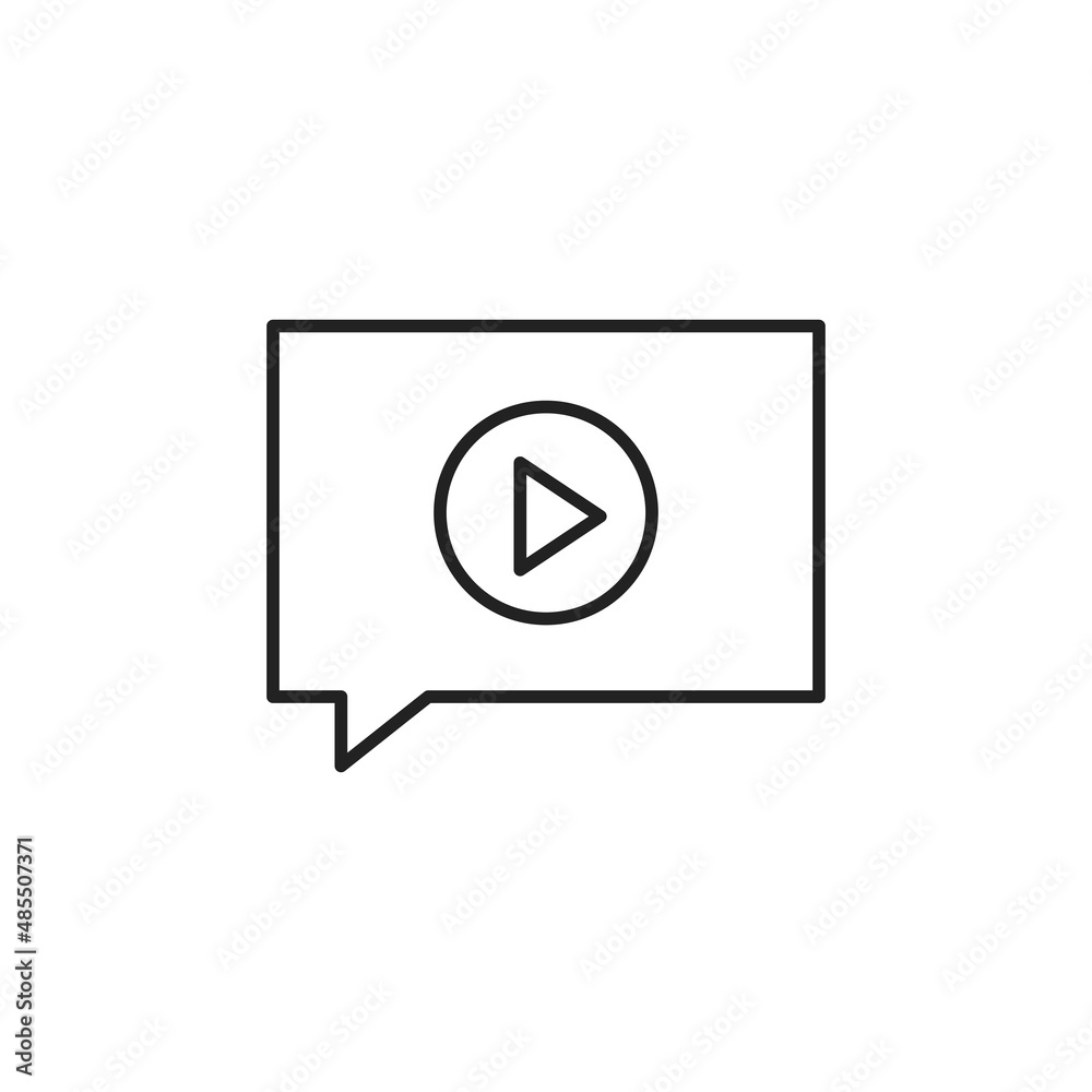 Bubble pop up of video advertising icon. High quality black vector illustration. Bubble pop up of video advertising icon. High quality black vector illustration.