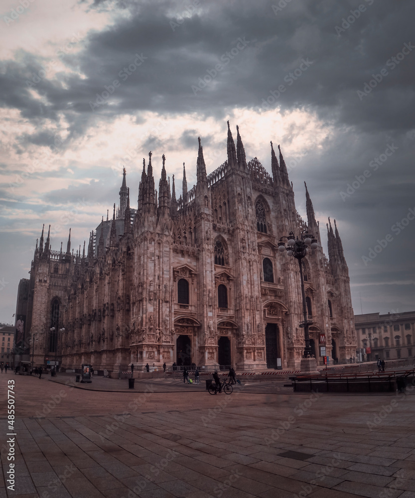 View of the Milan cathedral