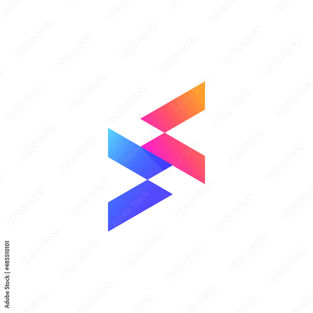 S Letter with Double Arrow Play, Programming Code Software Logo Vector Design S Letter with Double Arrow Play, Programming Code Software Logo Vector Design