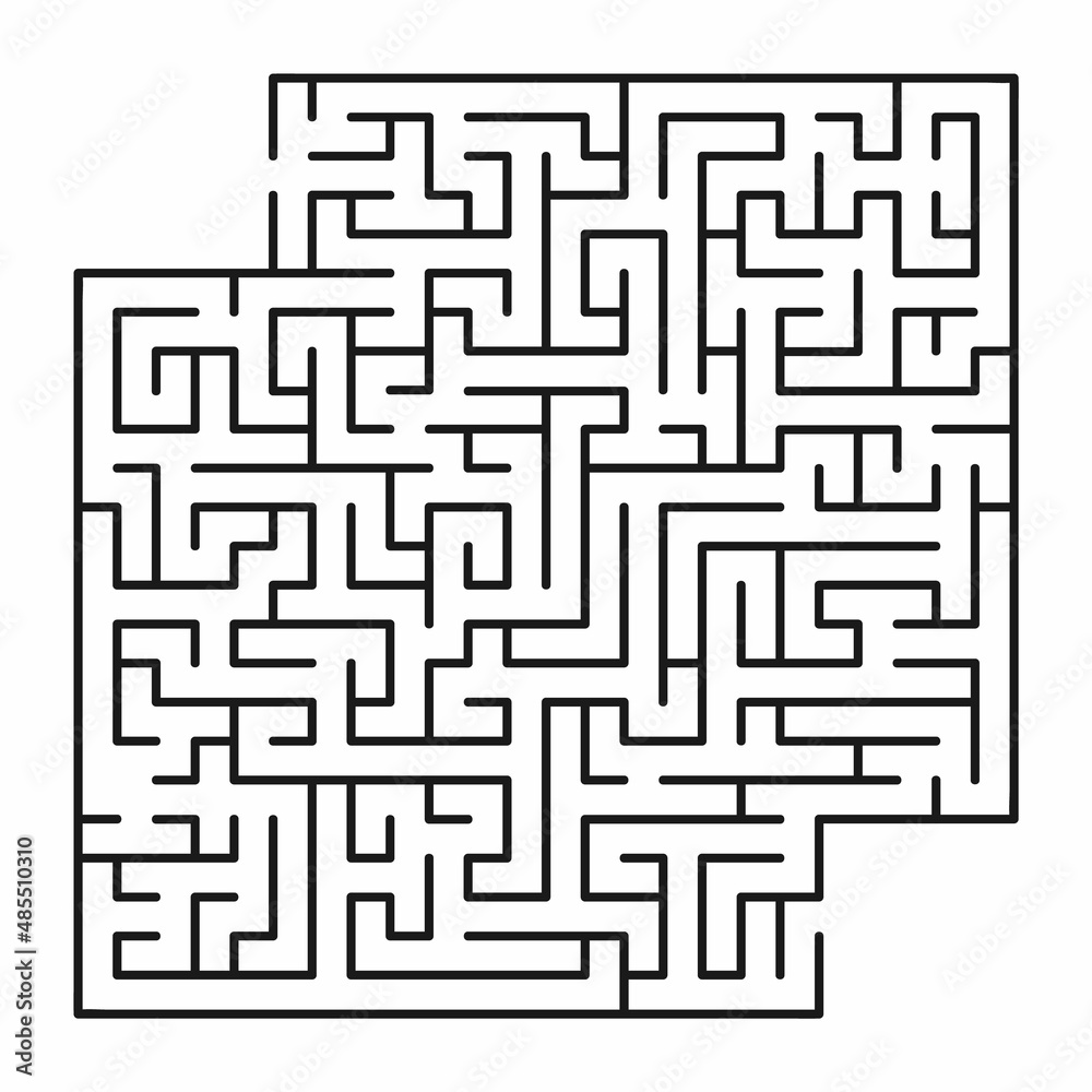 Abstract maze / labyrinth with entry and exit. Vector labyrinth 299.