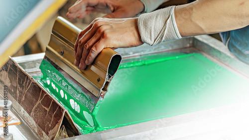 Quadro em tela silk screen textile printery