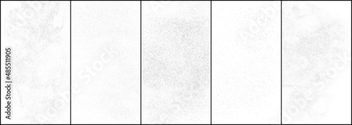 Set Of White And Grey Halftone Dotted Background. Abstract Square Dots Pattern. Silver Explosion Of Confetti. Digitally Generated Image. Vector Illustration, Eps 10.  