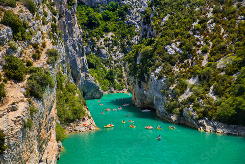 Entrance of the Verdon Gorge in Provence, France