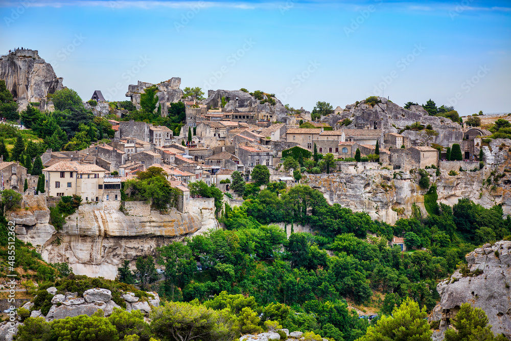 View of Les Baux-de-Provence, Provence, France