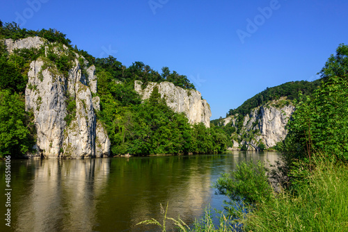 Naturlandschaft am Donau-Durchbruch nahe Kloster Weltenburg
