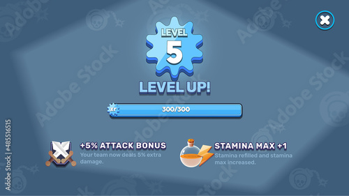 Action Game Ui Kit Menus, pop up, screens and Game elements 