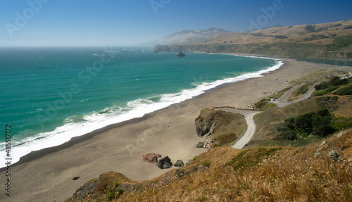 Russian River marine conservation area and pacific ocean in sonoma coast state park in California
