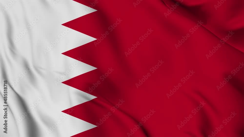 Bahrain flag waving looping footage Full 4K (3840 x 2160) Realistic Bahrain Flag Looping background. Looping Closeup Full 4K (3840 x 2160) footage. Bahrain country flags Full 4K. 15 August 1971