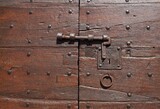 Italy, Umbria: Ancient door locking system..
