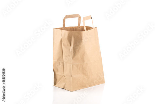 paper bag isolated on white