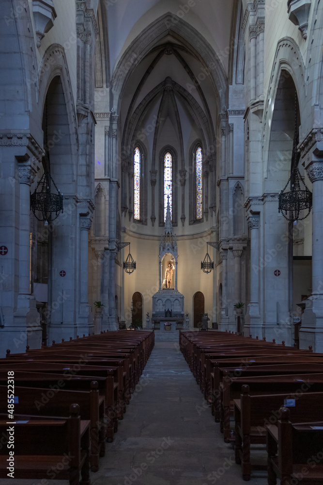 interior of an old church in the city of lleida