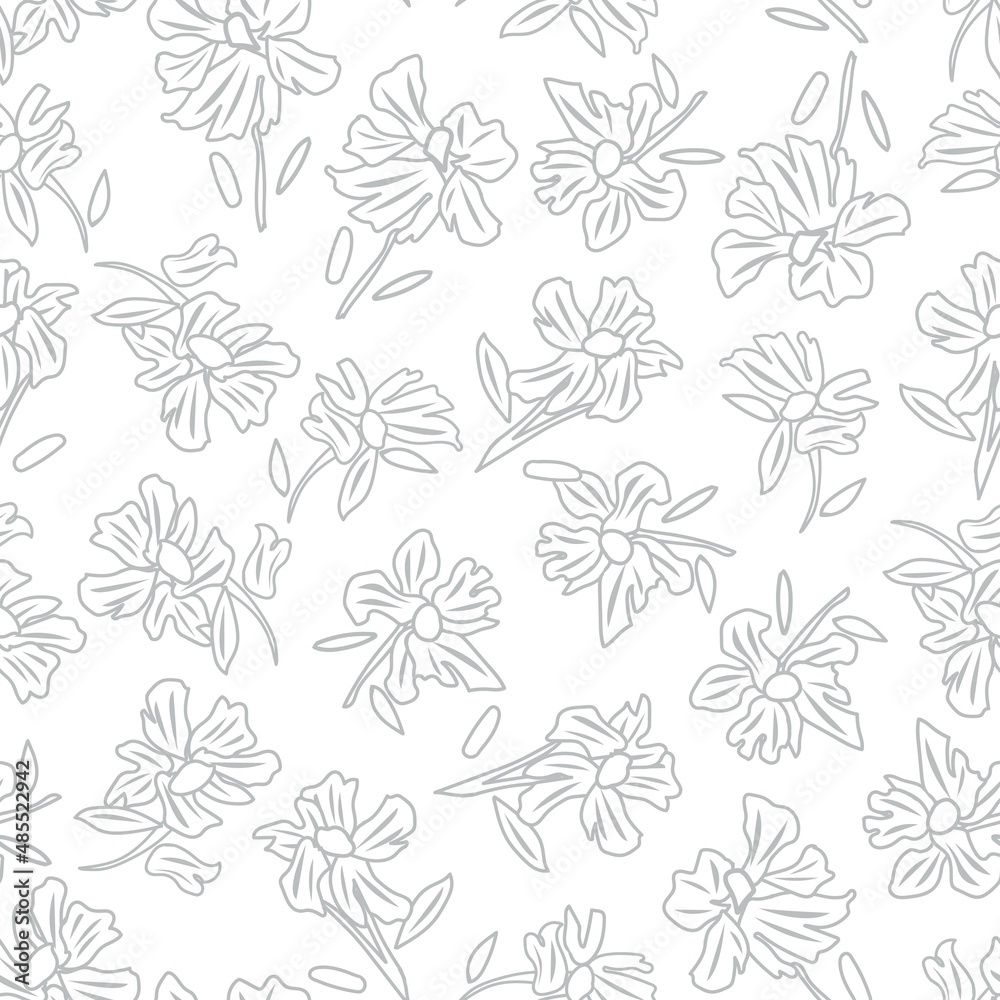 Floral Seamless Pattern Design Background Floral Seamless Pattern Design Background