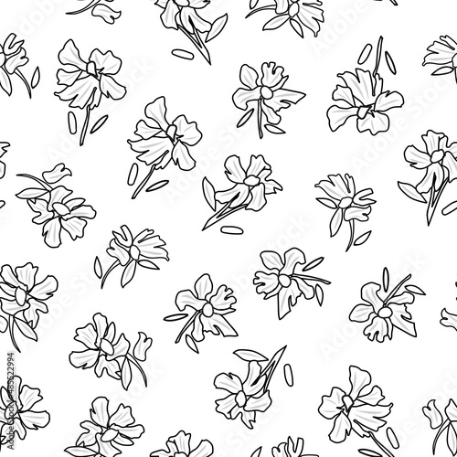 Floral Seamless Pattern Design Background © Siu-Hong Mok