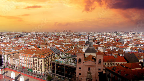 Panorama of the city of Madrid