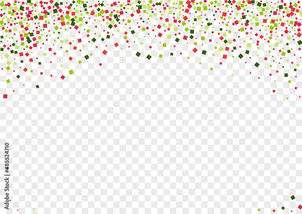 Rainbow Confetti Background Transparent Vector. Dot Event Template. Bright Wallpaper. Multicolored Geometric Group. Circle Abstract Texture.