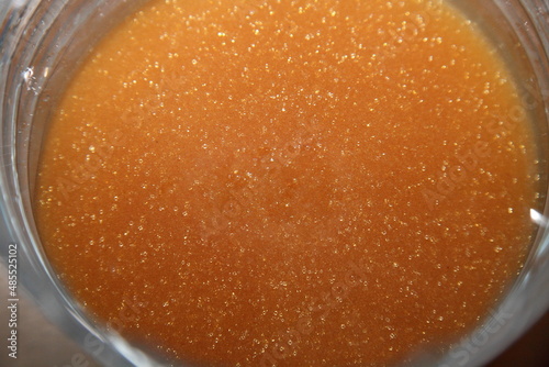 Softening ion exchange resin regeneration with salt suspension in the plastic can