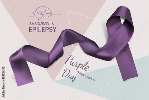 Purple day for Awareness to World Epilepsy Day on the 26th of March.