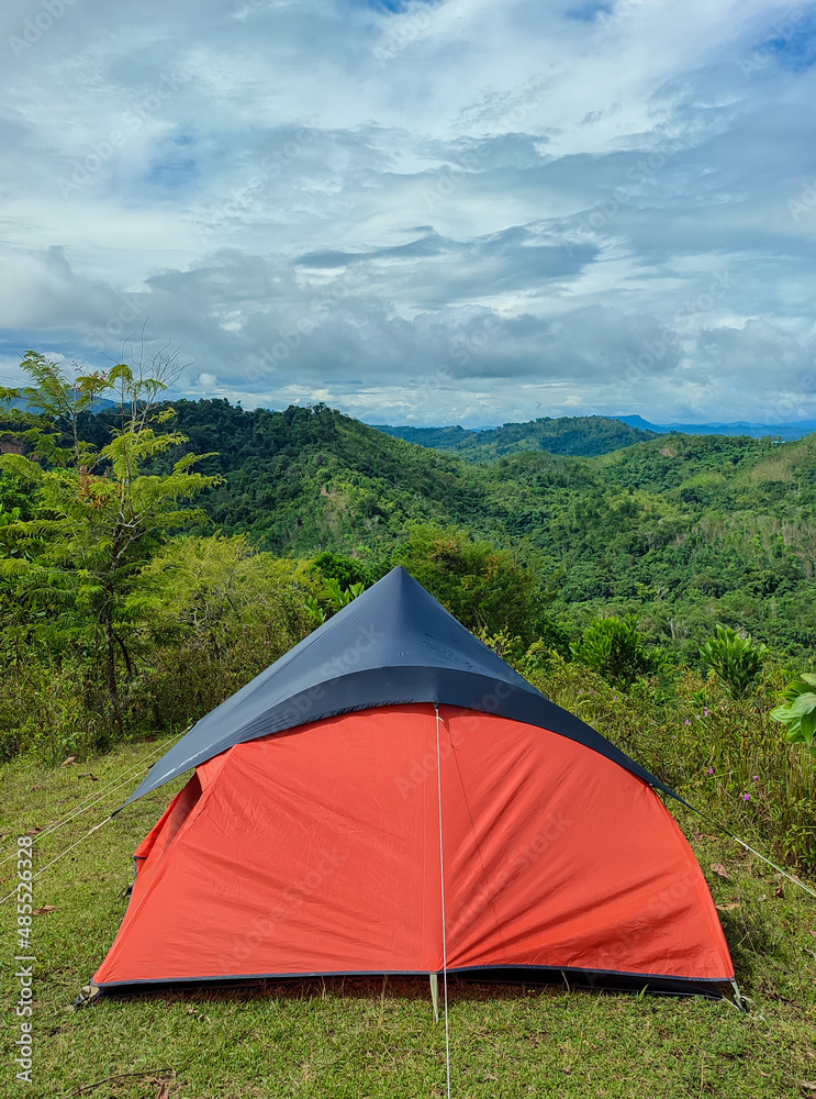 Camping in the mountains of South Borneo 