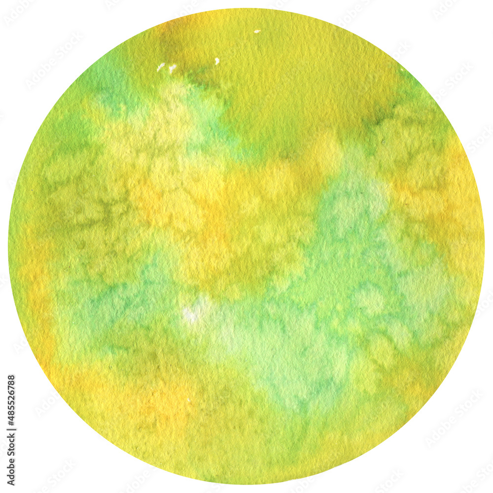 Watercolor circle texture. Watercolor circle texture.