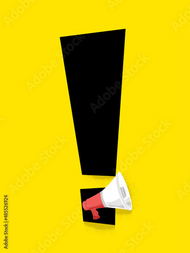 Megaphone Exclamation Point...