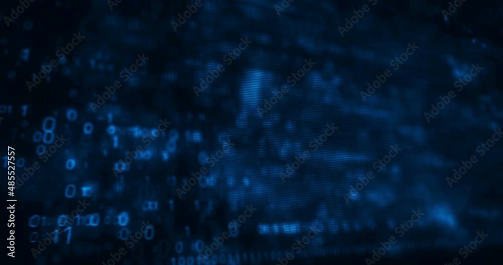 Digital technology and computer background. Science, cyber security, data code, communication and business. Loopable and seamless abstract 3d animation.