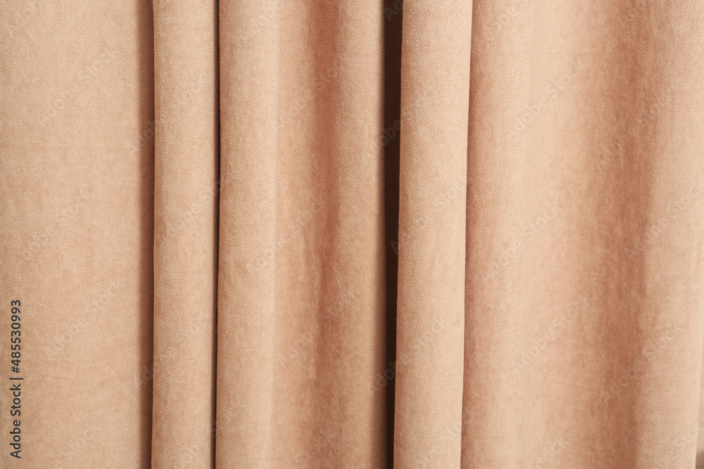 Fototapeta premium pink curtain folds close up texture