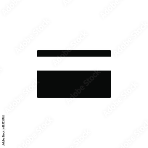 Credit Card, Payment Solid Icon Vector Illustration Logo Template. Suitable For Many Purposes.