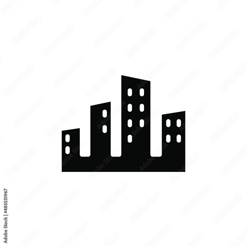 City, Town, Urban Solid Icon Vector Illustration Logo Template. Suitable For Many Purposes. City, Town, Urban Solid Icon Vector Illustration Logo Template. Suitable For Many Purposes.