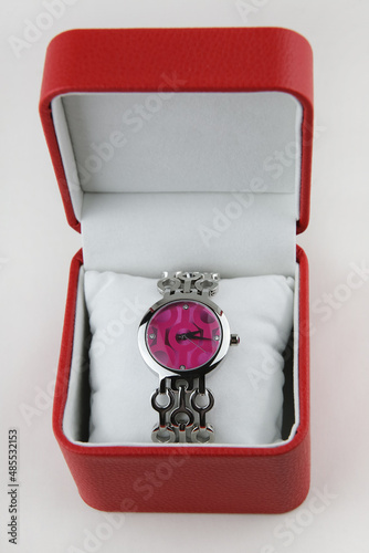 Fashion women's wrist watch in a box