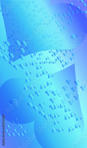 Blue background with flowers