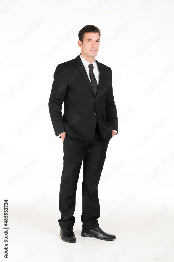 Portrait businessman on white background. Portrait businessman on white background.