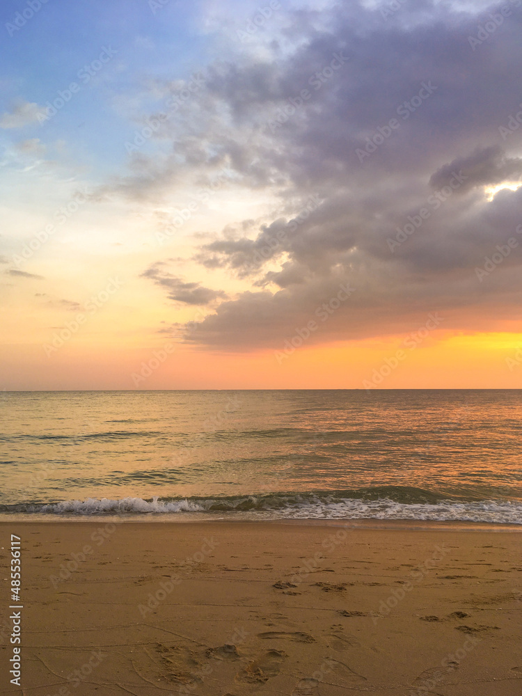 Beautiful sunrise over the sea Beautiful sunrise over the sea