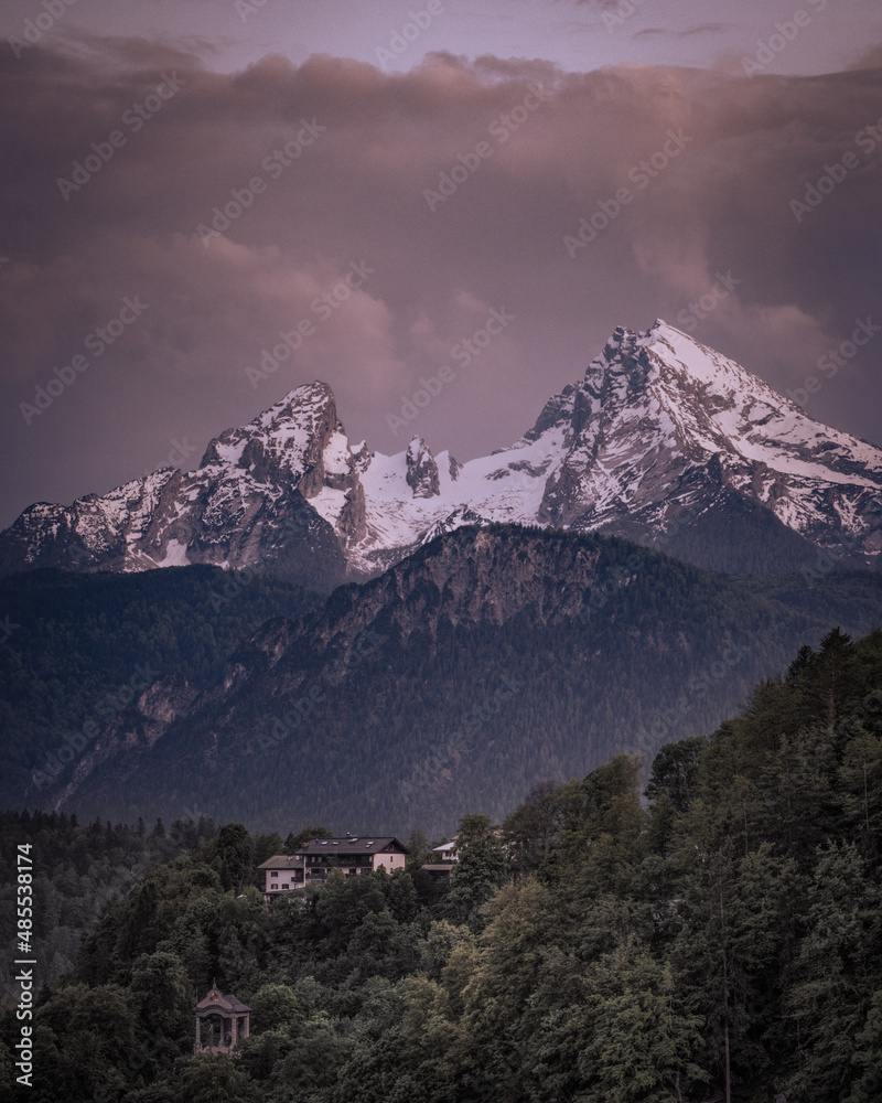 Watzmann in Berchtesgaden, Berg in den deutschen Alpen in bayern