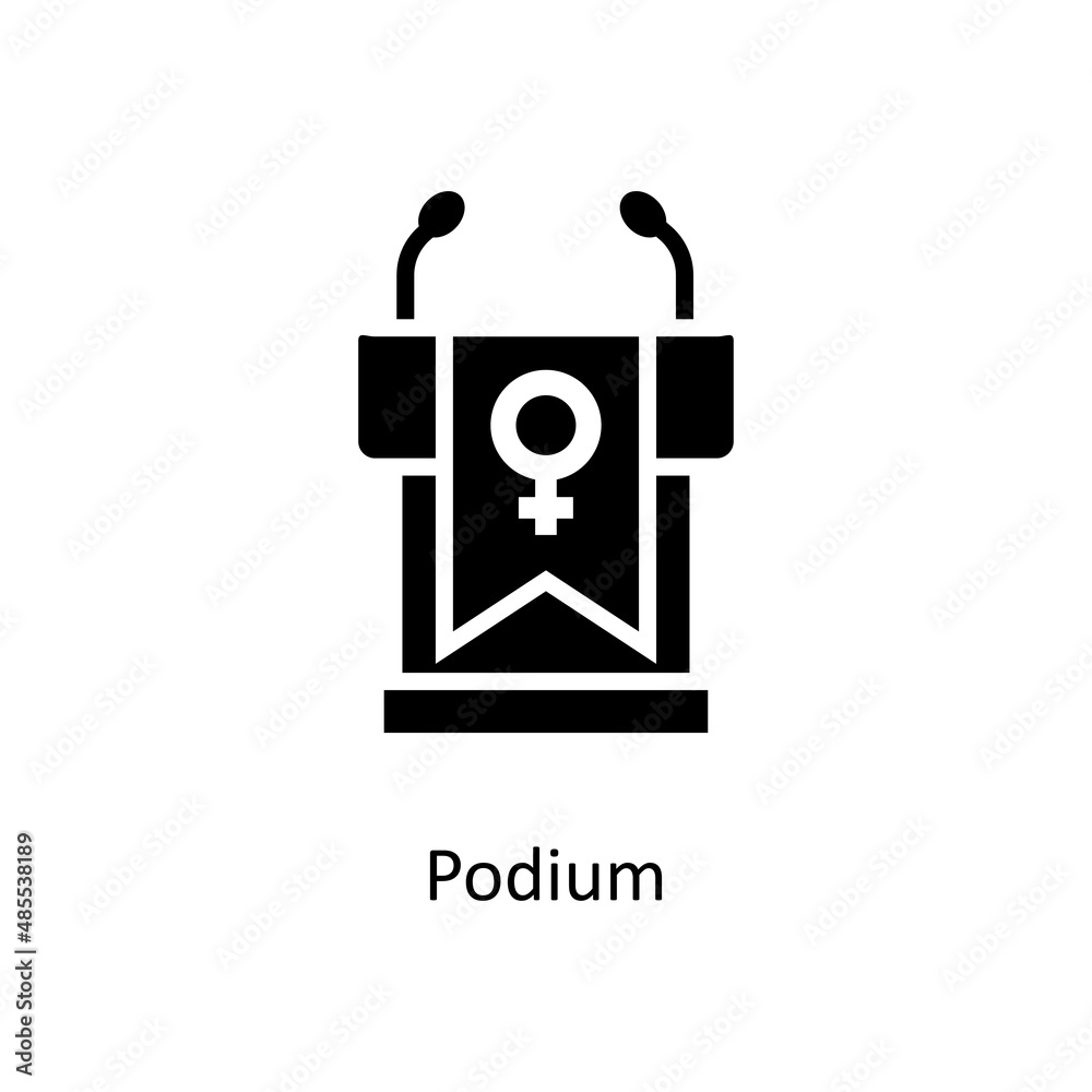 Podium vector Solid Icon Design illustration. Home Improvements Symbol on White background EPS 10 File Podium vector Solid Icon Design illustration. Home Improvements Symbol on White background EPS 10 File