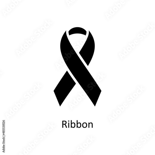 Ribbon vector Solid Icon Design illustration. Home Improvements Symbol on White background EPS 10 File