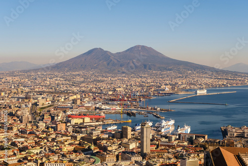Naples City centre in Campania Italy.