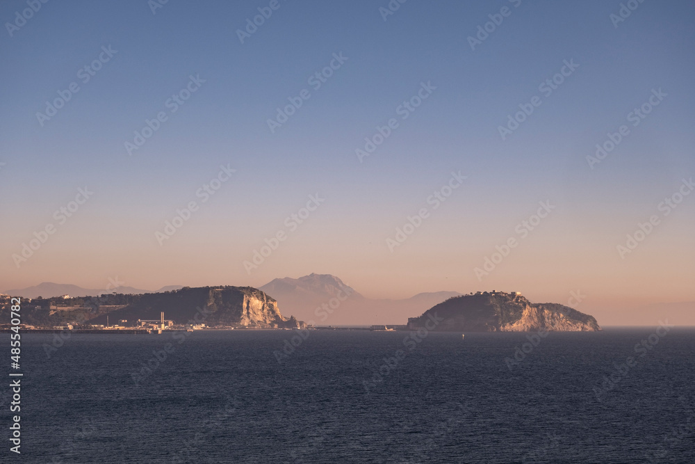 View of Naples coastline from Pozzuoli. View of Naples coastline from Pozzuoli.