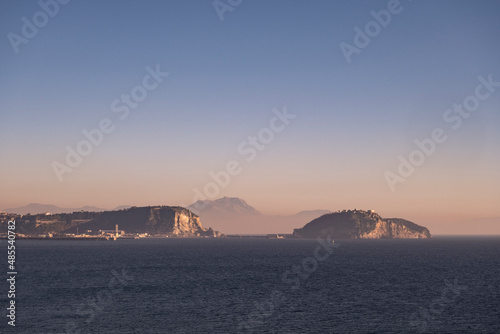 View of Naples coastline from Pozzuoli.