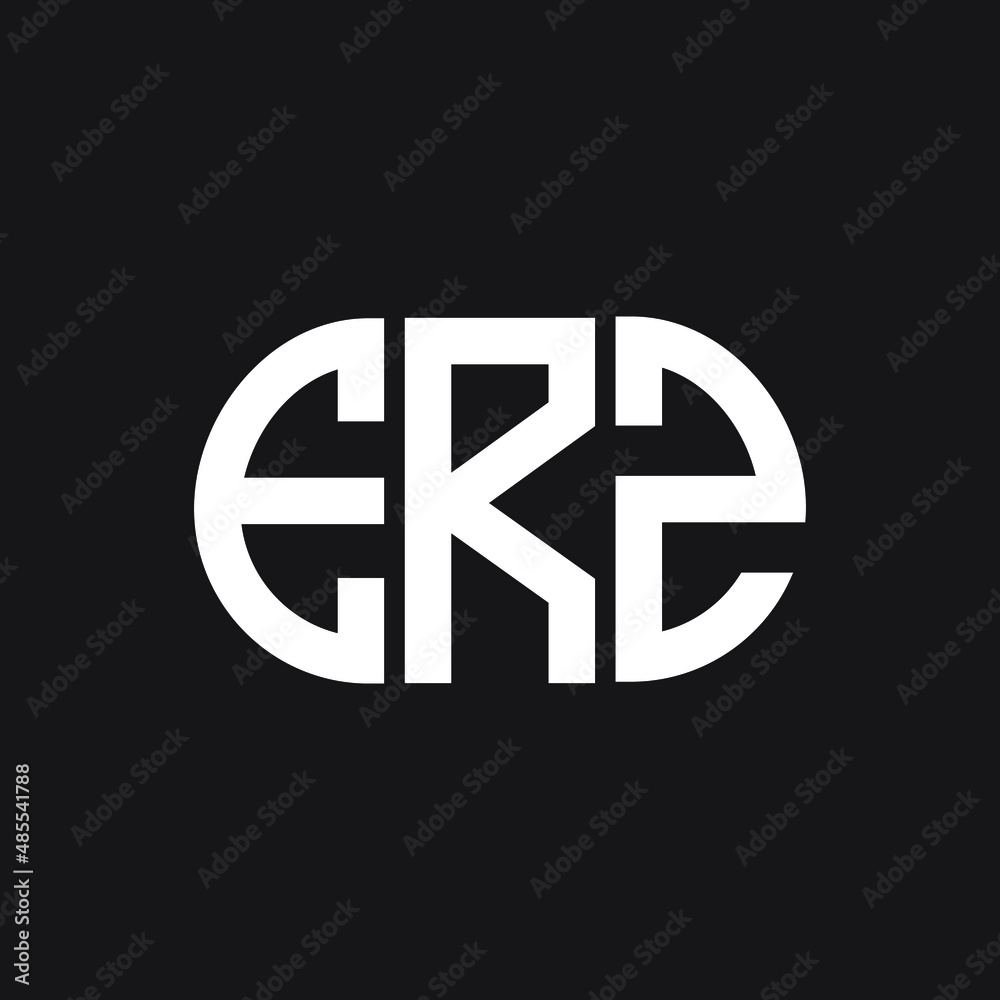 ERZ letter logo design on black background. ERZ creative initials letter logo concept. ERZ letter design. ERZ letter logo design on black background. ERZ creative initials letter logo concept. ERZ letter design.